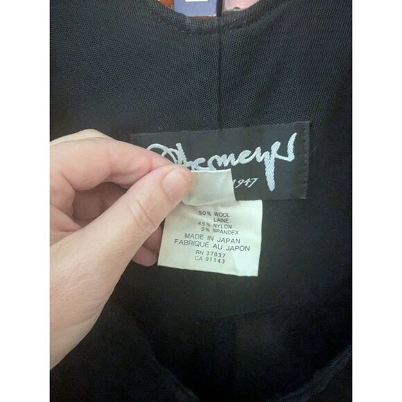 Obermeyer Vintage 80's Black Stirrup Snow Bib Women's Size 6 Small Wool Blend - Picture 4 of 6